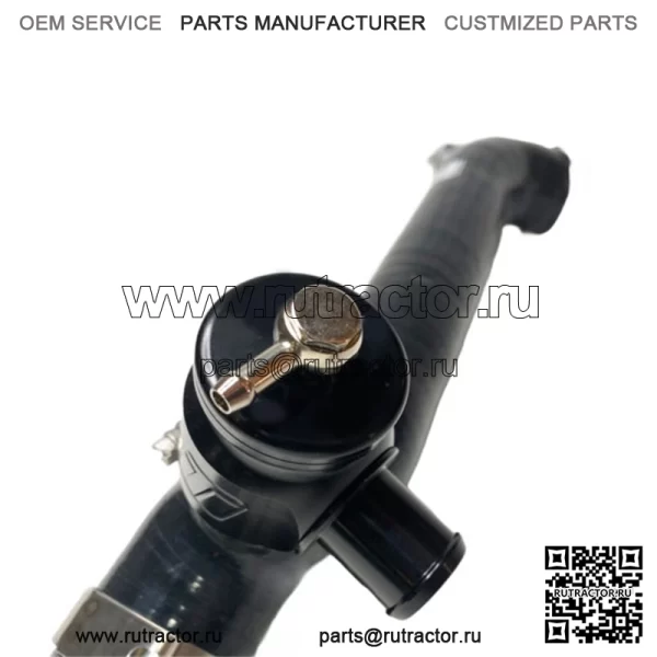 Polaris RZR XP Turbo силиконовая зарядная трубка черная с BOV (2016 - 2021) - Image 2