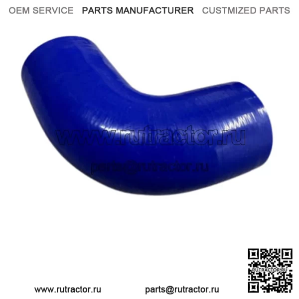 2” 90 градусов силиконовый шланг синий 3 слоя турбо муфта труба - Image 3