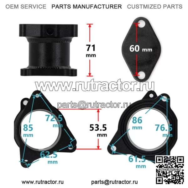 EGR подходит для Volkswagen Golf MK5 Jetta Audi Skoda 2.0TDI система циркуляции выхлопных газов - Image 4
