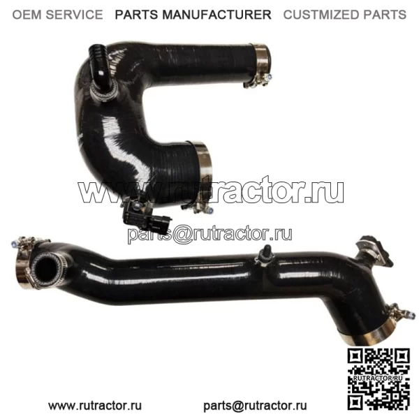 SxS Polaris RZR XP XP4 Turbo & S силиконовый комплект зарядной трубки 2016 - 2024 черный