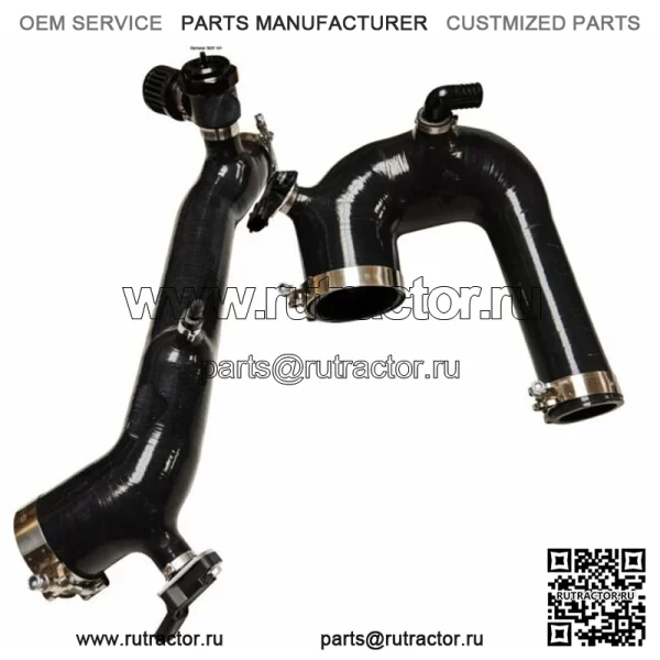 SxS Polaris RZR XP XP4 Turbo & S силиконовый комплект зарядной трубки 2016 - 2024 черный - Image 5