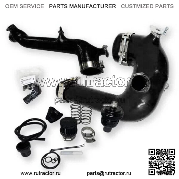 Polaris RZR XP Turbo & S силиконовый комплект зарядной трубки 2016 - 2024 с BOV