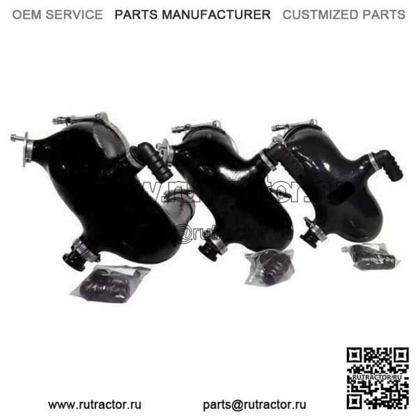 SxS Polaris RZR XP XP4 Turbo & S силиконовый комплект зарядной трубки 2016 - 2024 КРАСНЫЙ - Image 3