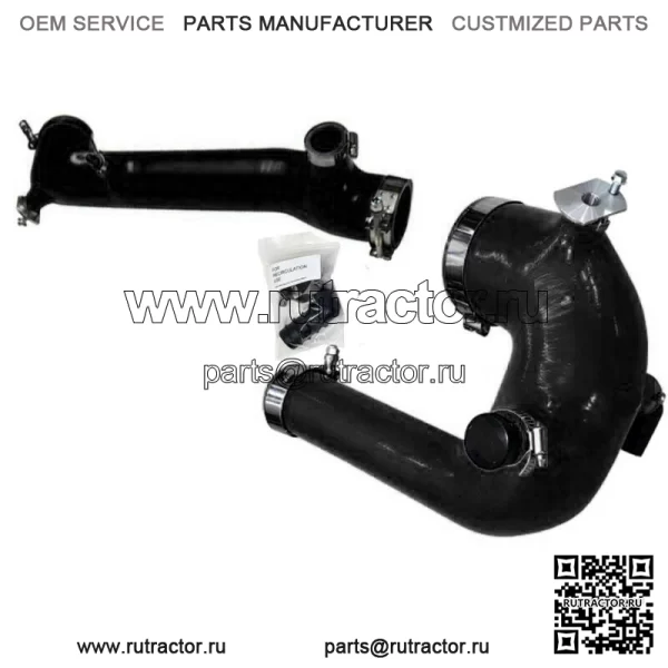 SxS Polaris RZR XP XP4 Turbo & S Силиконовый комплект зарядной трубки 2016 - 2024 ОРАНЖЕВЫЙ