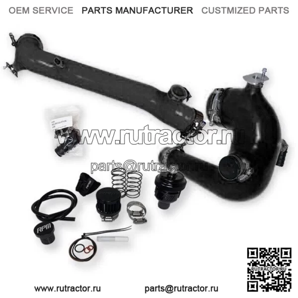 Polaris RZR XP Turbo & S силиконовый комплект зарядной трубки 2016 - 2024 с BOV
