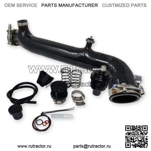 Силиконовая зарядная трубка W BOV Polaris RZR Turbo R, XPT, XP4, Turbo S, Pro