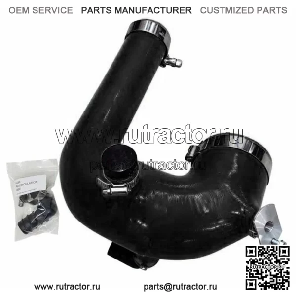 SxS - Polaris RZR Turbo XPT, XP4 и Turbo S силиконовая впускная труба J-Tube - Image 2