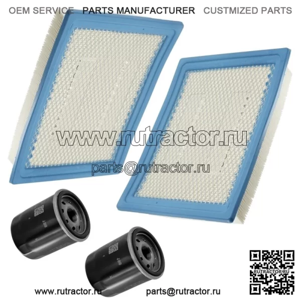2x воздушный фильтр и масляный фильтр для Polaris Ranger Crew XP 1000 2017-2018 (для: Polaris)