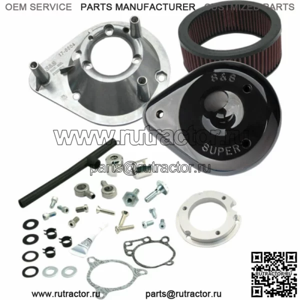 Комплект воздушного фильтра Cycle Tear Drop Black Stage 1 08-17 Harley Twin Cam (для: Harley-Davidson)