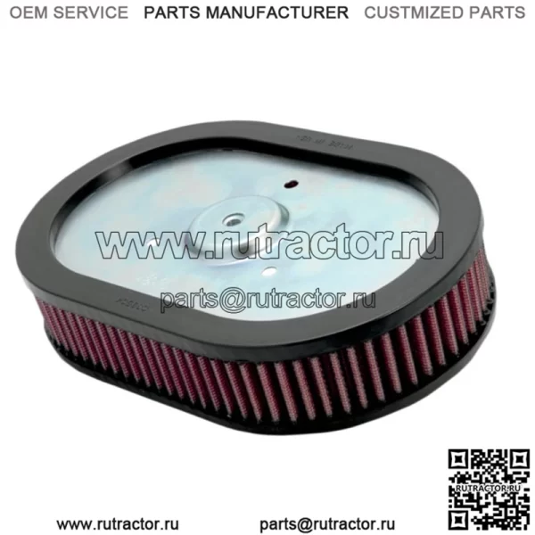 Воздушный фильтр K&N High Flow Oval, хлопок, моющийся, многоразовый, Harley 09-17 CVO Touring (для: Harley-Davidson)