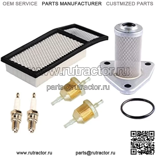 72368G01 Воздушный фильтр 26591G01 Масляный фильтр 72084-G01 Топливный фильтр Комплект свечей зажигания Замена для EZGO TXT, Medalist 4 Cycle 295cc / 350cc Golf Cart 1994-2005 Запасные части