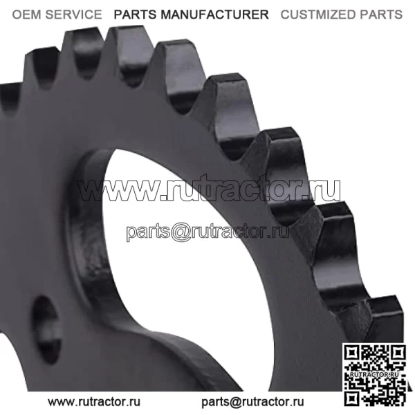 35 Цепь 75 зубьев Задняя звездочка цепи Совместимо с Coleman CT100U Trail Motovox MBX10 MBX11 MM-B80 Classic 1000w Electric Mini Bikes Go Kart Drift Trike Profile 6 отверстий - Image 3