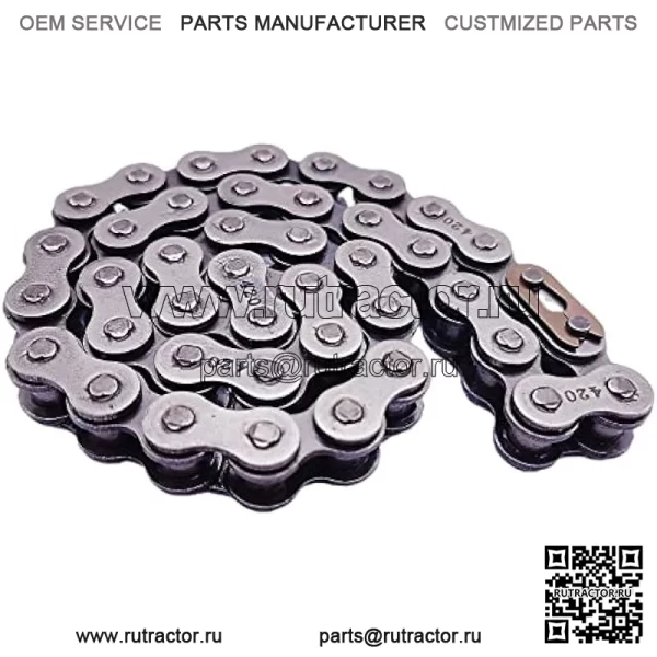 для Coleman Mini Bike Ct200u Chain Fit Mb200 Bt200x Baja Warrior 420 промежуточный вал (420-42L жесткий)