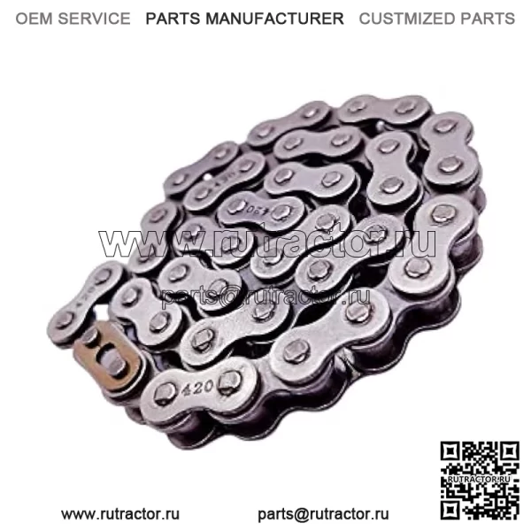 для Coleman Mini Bike Ct200u Chain Fit Mb200 Bt200x Baja Warrior 420 промежуточный вал (420-42L жесткий) - Image 2