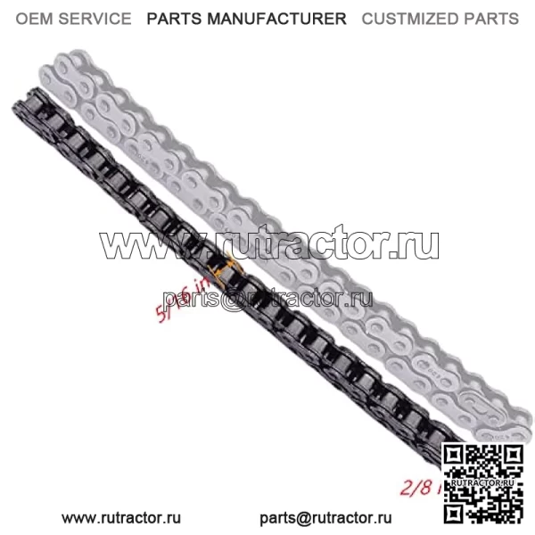 для Coleman Mini Bike Ct200u Chain Fit Mb200 Bt200x Baja Warrior 420 промежуточный вал (420-42L жесткий) - Image 3