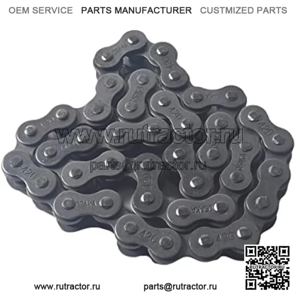 Передняя приводная цепь промежуточного вала 420 42 звена подходит для Coleman CT200U CT200U-EX BT200X 196 куб. см 6.5 л. с. Мини-байк MB165 MB200 Baja Warrior Heat Mini Baja Motorsports - Image 3