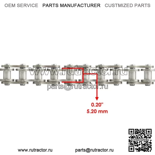 Цепь привода масляного насоса для Polaris General 1000 / General 4 1000 2014-2021 3222191 (для: Polaris) - Image 2