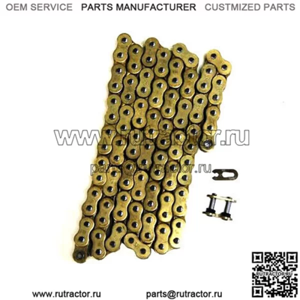 Золотая 525x150 О-образная приводная цепь мотоцикла 525 шаг 150 звеньев 8200# растяжение