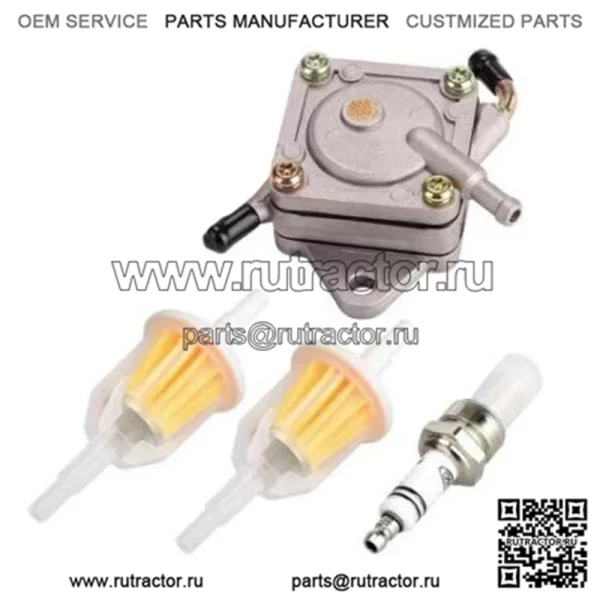 Топливный насос для гольф-кара 84+ Club Car 1014523 1014524 со свечой зажигания и топливным фильтром - Image 2