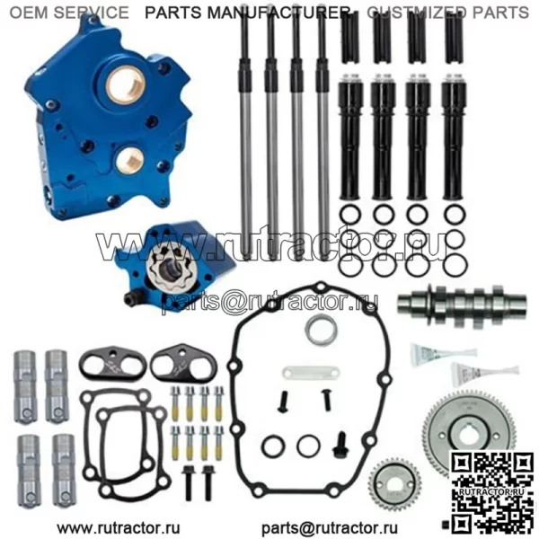 Комплект масляного насоса M8 Cam Plate, черный, 465G Gear Harley Touring Softail W (для: Harley-Davidson)
