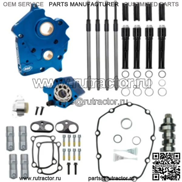 Комплект масляного насоса M8 Cam Plate, черная цепь 475C Harley Touring Softail (для: Harley-Davidson)