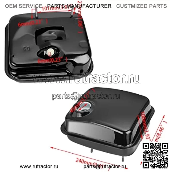 Топливный бак для бензина Predator 212cc 224cc 196cc 200cc Coleman CT200U BT200x KT196 Baja Warrior Massimo MB200 Mini Bike GX160 GX200 Двигатель Hammerhead 80t Go Kart Parts 0,81 галлона - Image 2