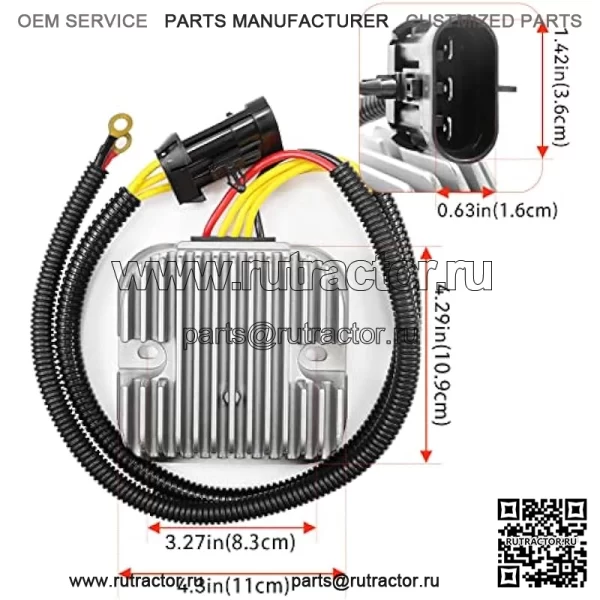 Motofoal 4013904 Регулятор напряжения Выпрямитель Замена для Polaris RZR 4 900 XP, RZR 4 1000 XP, 570 900 900XP 1000XP, Sportsman 325 570 850 ACE 2012-2016 OEM Замена# 4014029 4015229 4013247 - Image 2