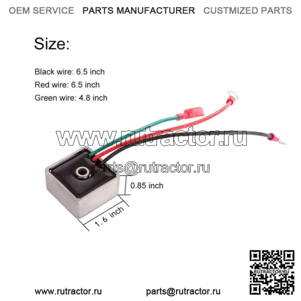 Регулятор напряжения выпрямитель для гольф-кара EZGO TXT Gas 1994-up 27739-G01 - Image 2