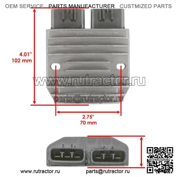 Регулятор выпрямитель Mosfet для Polaris Ranger 1000 Crew XP 2019-2020 4012941 (для: Polaris) - Image 4