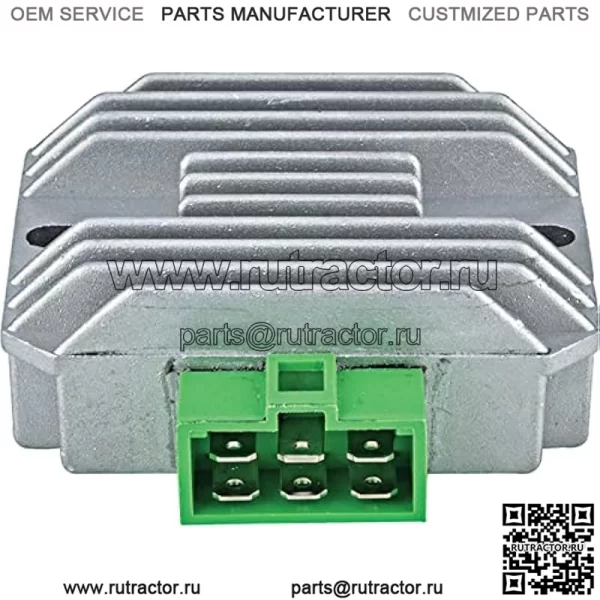230-58018 Регулятор напряжения Выпрямитель Совместимость/Замена для Kawasaki Gator 425 445 F911, Gator 6X4 ALL 18HP M97348, Kawasaki 21066-2070, M97348 ESP2317 230-58018