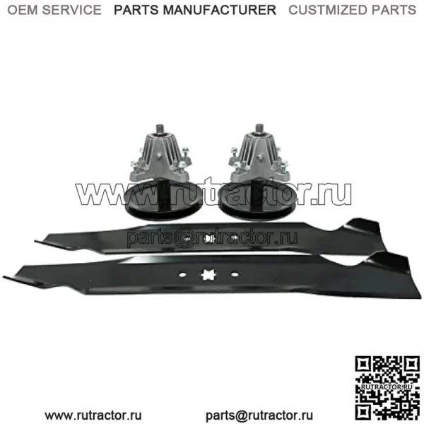 Комплект лезвий шпинделя для Cub Cadet MTD Troy Bilt 46 дюймовая дека LT2000 LT2500 LTX1046 Horse XP TB2246
