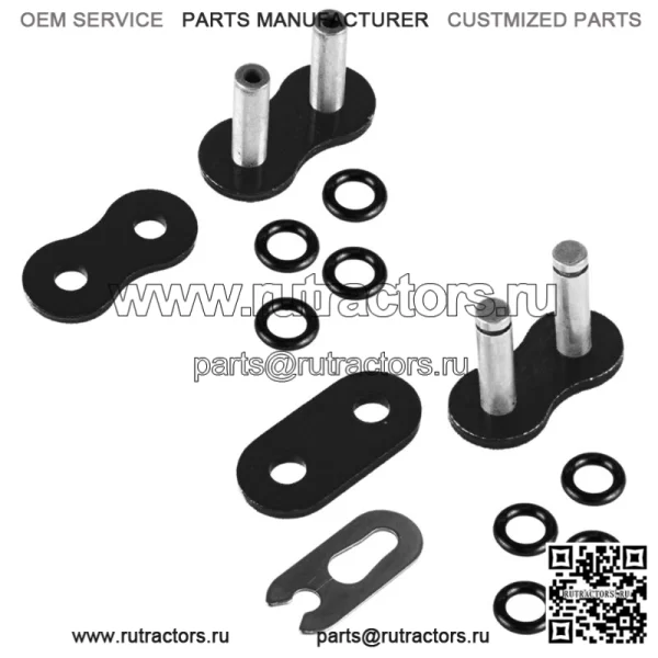 Цепь привода с уплотнительным кольцом для Honda TRX450R 2004 2005 2006 2007 2008 черная (для: Honda) - Image 5