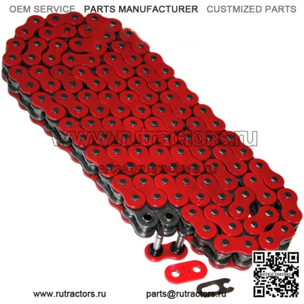Приводная цепь с уплотнительным кольцом для Yamaha Raptor 700 YFM700R Se 2006-2013 Красная (для: Yamaha Raptor 700)