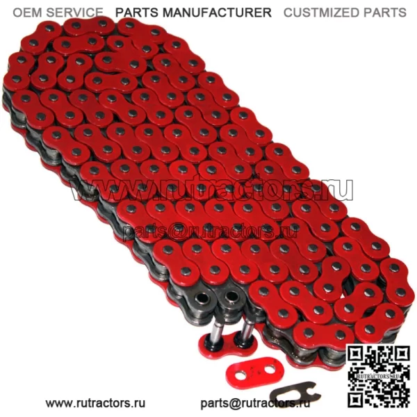 Цепь привода с уплотнительным кольцом для Yamaha Blaster 200 YFS200 1997-2006 Красная (для: Yamaha YFS200)