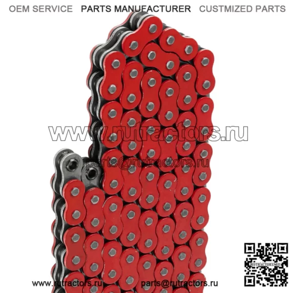 Цепь привода с уплотнительным кольцом для Yamaha Blaster 200 YFS200 1997-2006 Красная (для: Yamaha YFS200) - Image 3