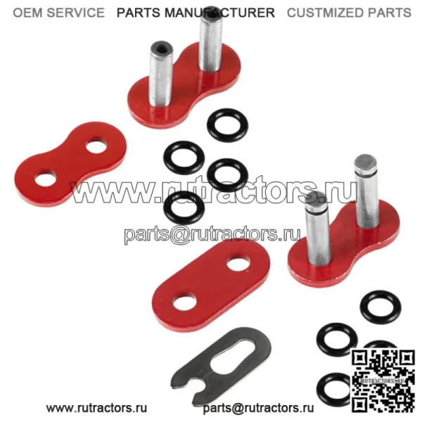 Цепь привода с уплотнительным кольцом для Yamaha Blaster 200 YFS200 1997-2006 Красная (для: Yamaha YFS200) - Image 4