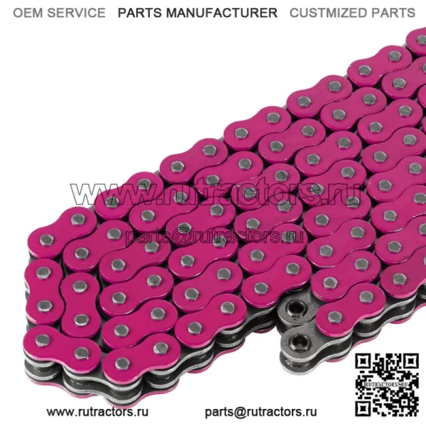 Приводная цепь с розовым уплотнительным кольцом для Yamaha Blaster 200 YFS200 1997-2006 (для: Yamaha YFS200) - Image 2