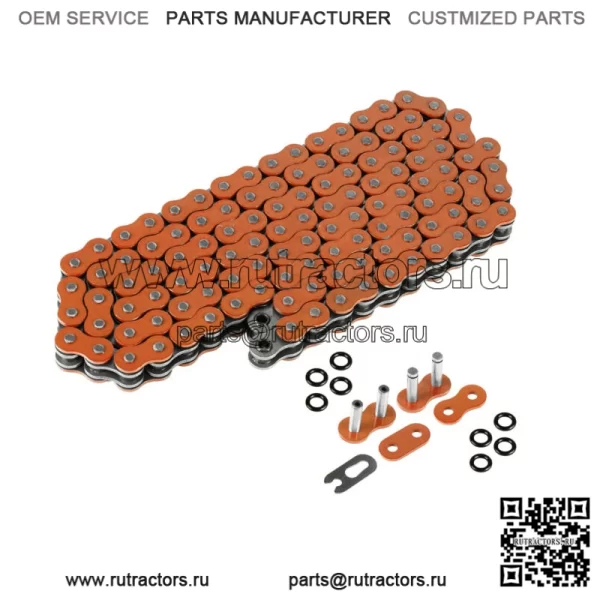 Цепь привода с оранжевым уплотнительным кольцом для Yamaha Blaster 200 YFS200 1988-1996 (для: Yamaha YFS200)