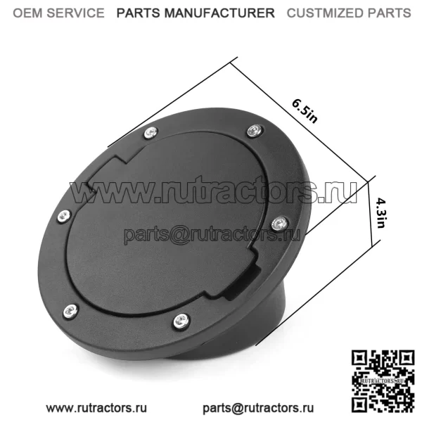 Крышка топливного бака Wrangler 07-18JK, черная - Image 3