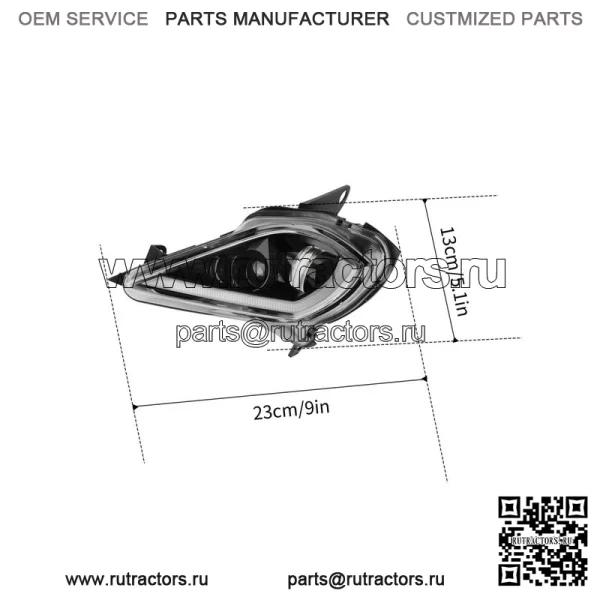 Комплект светодиодных фар. 2006-2025 YAMAHA RAPTOR YFZ 450 700R YFM 250 350 700 VERSION2 - Image 2