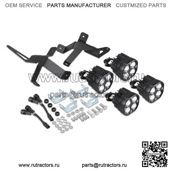 Для Yamaha Raptor 700 / 700R фары дальнего света светодиодные рабочие фары 2013-2023 4 шт. в упаковке