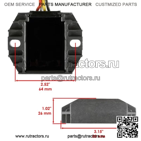 Статор и регулятор выпрямитель для Yamaha YFZ450 2004 2005 2006 2007 2008 2009-13 - Image 3