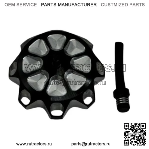 алюминиевая крышка бензобака Yamaha Banshee YFZ450 Raptor 660 Warrior Blaster ЧЕРНАЯ - Image 3